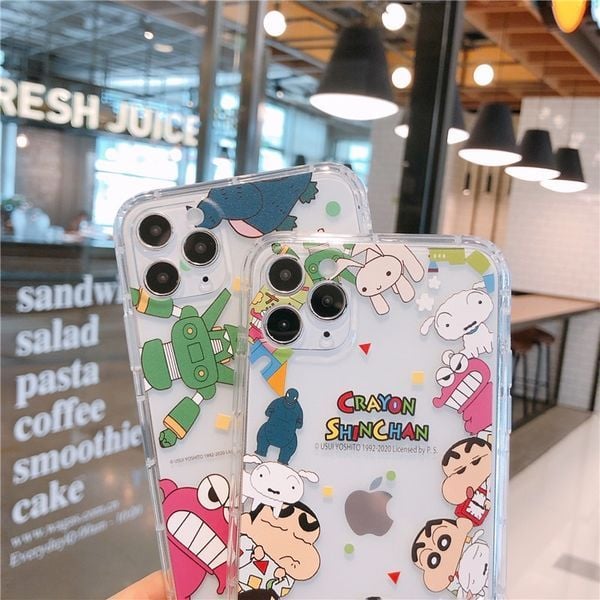 Ốp Điện Thoại iPhone 16 Pro/Pro Max Crayon Shin Chan Thú Cưng 