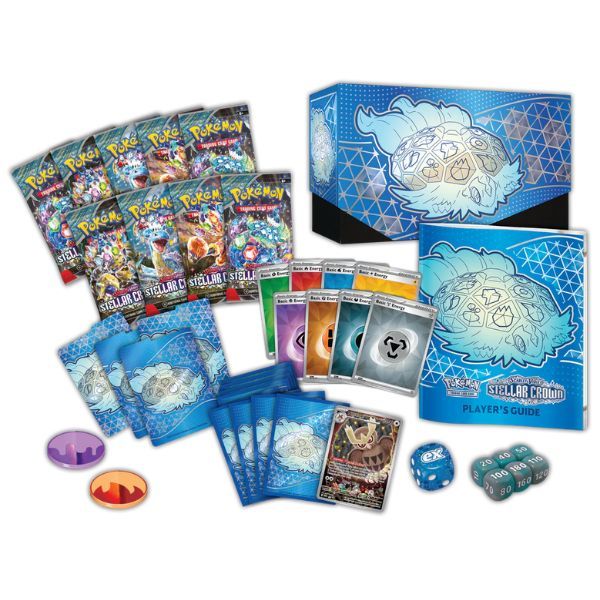  PE58 Bộ bài Pokemon TCG Scarlet & Violet Stellar Crown Elite Trainer Box 