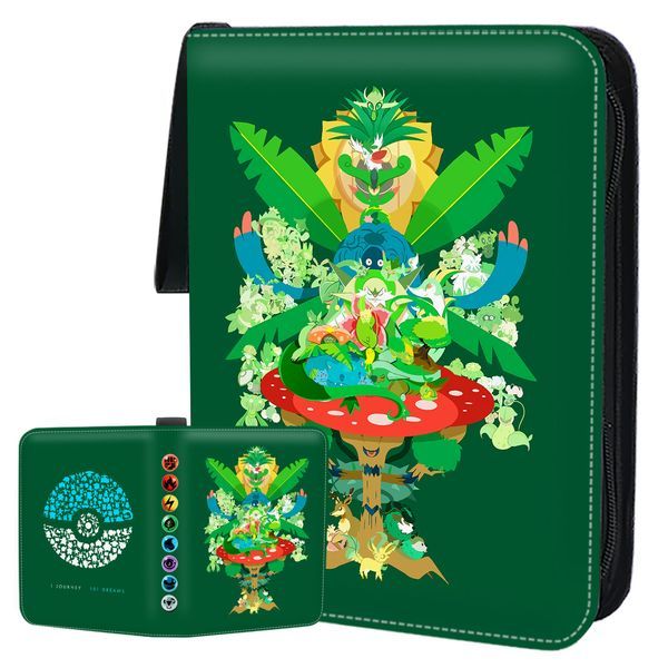  Album 12 ngăn đựng bài Pokemon TCG hình nghệ thuật hệ Pokemon 