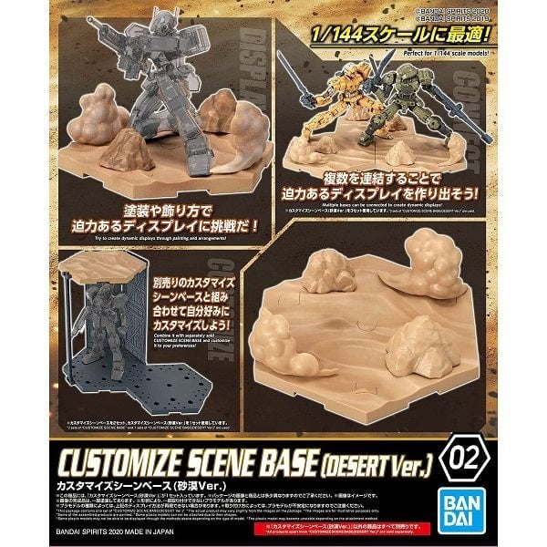Phụ kiện Gundam 30MM Customize Scene Base 02 - Desert Ver Sa bàn sa mạc cho mô hình