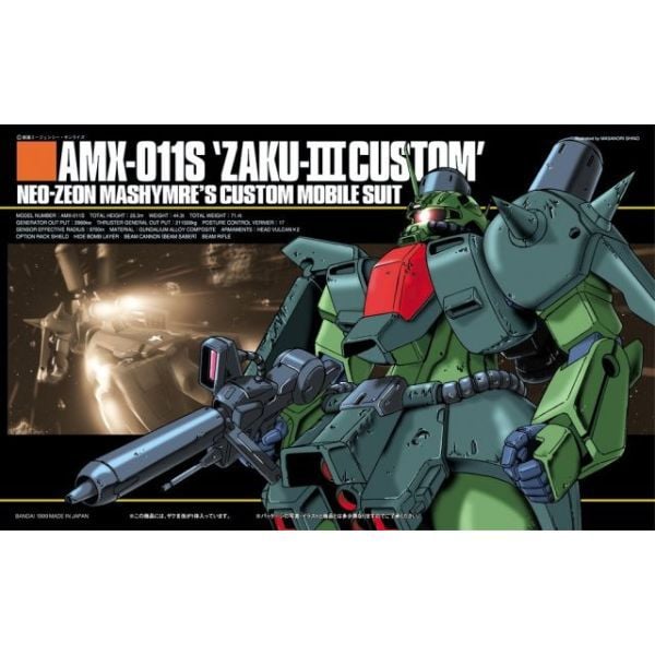 AMX-011S Zaku III Custom HGUC 1/144 Mô hình Gundam chính hãng Bandai