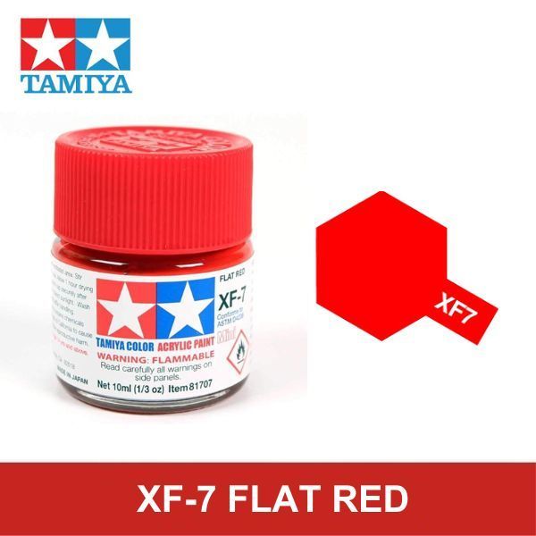  Sơn mô hình Tamiya Acrylic Mini XF-7 Flat Red - 81707 