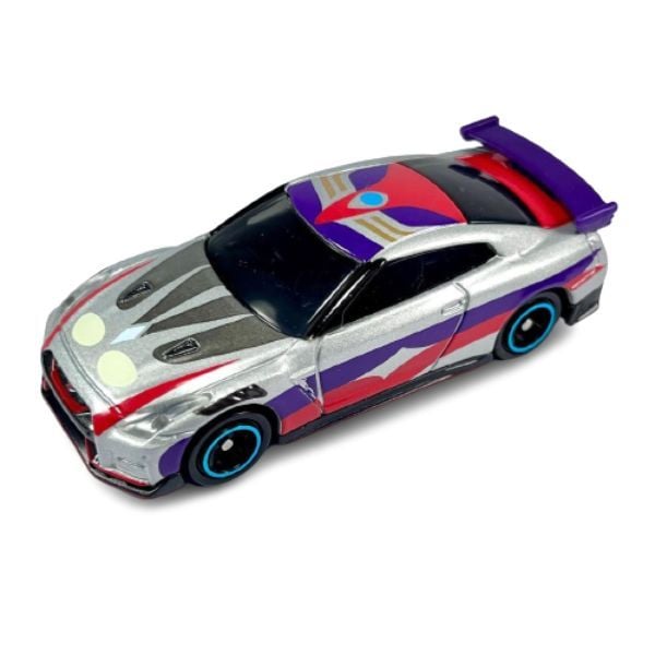 Đồ chơi mô hình xe Tomica UTR-01 Ultraman Tiga Multi Type siêu nhân màu bạc đẹp mắt chất lượng tốt mua trang trí trưng bày làm quà tặng