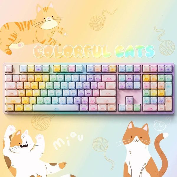  Bộ Keycap bàn phím cơ AKKO Color Cat 