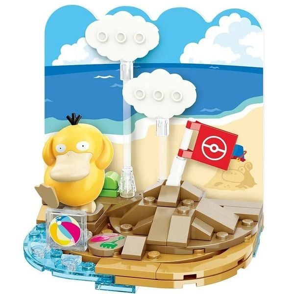 Keeppley Sunny Days Pokemon - Psyduck Build a Sandcastle K20223 dễ thương đẹp mắt chất lượng tốt nhựa ABS an toàn chính hãng giá rẻ quà tặng bạn bè người thân trưng bày trang trí