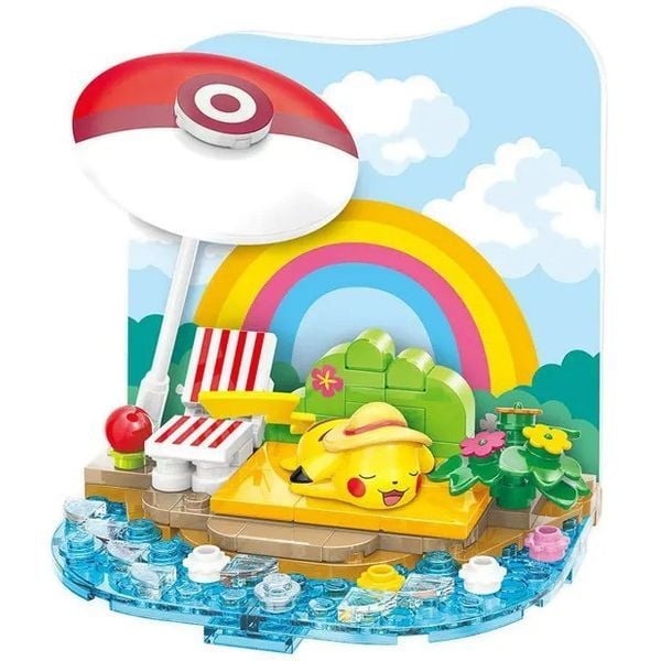 Keeppley Sunny Days Pokemon - Pikachu Have a Sunbathing K20222 dễ thương đẹp mắt chất lượng tốt nhựa ABS an toàn chính hãng giá rẻ trưng bày trang trí góc học tập bàn làm việc