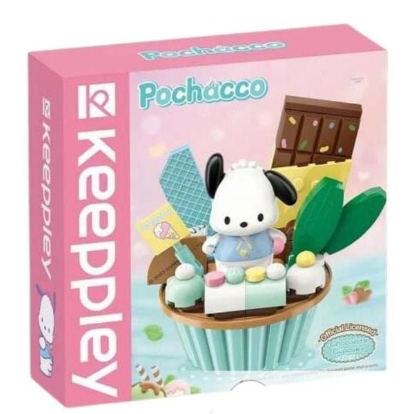 Đồ chơi lắp ráp Keeppley Sanrio Chocolate Cupcake Pochacco K20821 dễ thương đẹp mắt chất lượng tốt nhựa ABS an toàn chính hãng giá rẻ mua làm quà tặng trang trí trưng bày sưu tầm