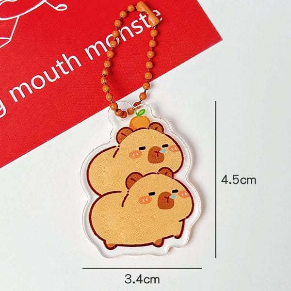  Móc khóa nhựa hình chuột lang nước Capybara Vol 3 