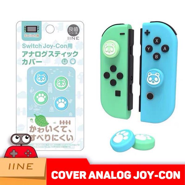 Cover Analog Joy-con IINE Animal Crossing (Nintendo Switch / Switch Lite)