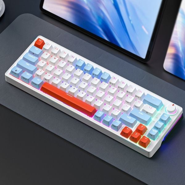  Bàn phím cơ Zifriend ZA68 Pro Orange Blue Hot Swap 