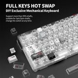  Bàn phím cơ có dây Zifriend ZT82 Black Hot Swap 