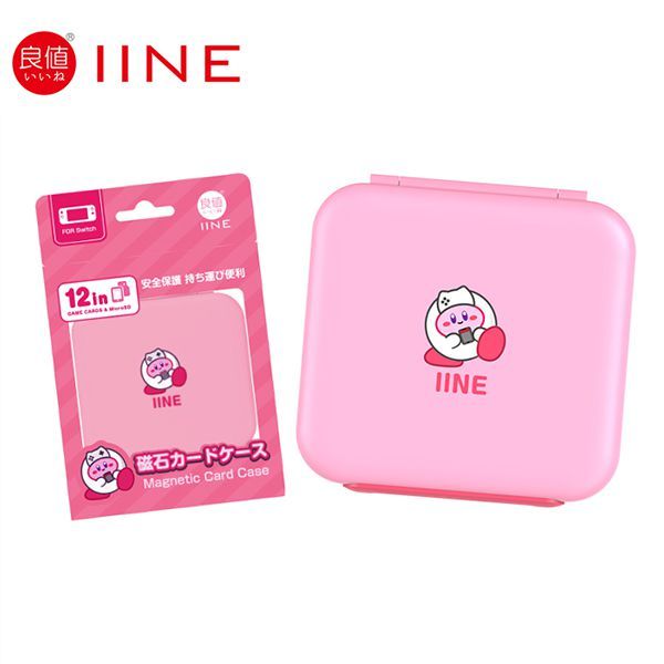  Hộp đựng băng game Nintendo Switch nắp từ tính 12 ngăn IINE - Kirby 