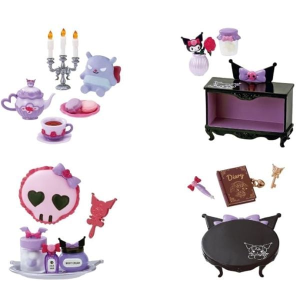 Mô hình Kuromi's Gothic Room Blind Box chính hãng ReMent