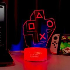 Đèn LED RGB trang trí bàn Gaming Icon PlayStation tặng kèm remote