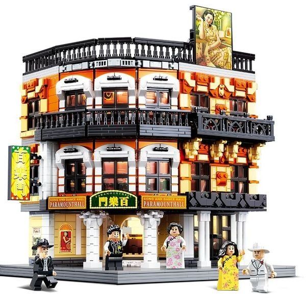 Mô hình lắp ráp Balody Shanghai Bund Paramount đồ chơi đẹp mắt chất lượng tốt giá rẻ trưng bày trang trí góc học tập bàn làm việc phòng khách phòng ngủ không gian sống