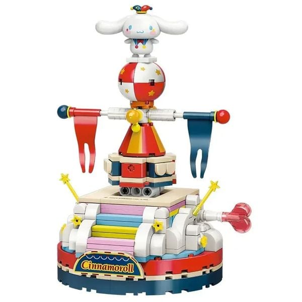 Mô hình khối gạch Keeppley Sanrio Magic Circus Cinnamoroll K20825 đồ chơi lắp ráp đẹp mắt chất lượng tốt giá rẻ trưng bày trang trí góc học tập bàn làm việc phòng khách phòng ngủ không gian sống
