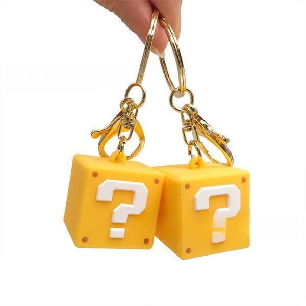  Móc khóa 3D Mario Question Block 