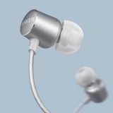  Tai nghe có dây Anker SoundBuds Verve kèm mic chính hãng - White Silver - A3801 