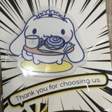  Huy hiệu acrylic Sanrio Cinnamoroll 
