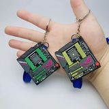  Móc khóa bo mạch PC cao su 3D 