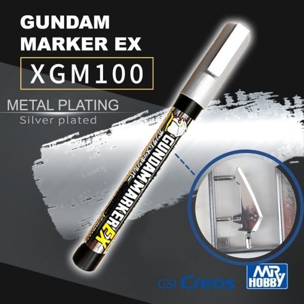 Gundam Marker - EX Plated Silver XGM100