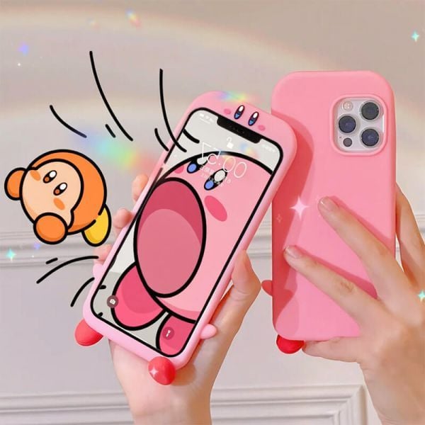 Ốp lưng điện thoại iPhone 13 Pro Pro Max hình Kirby Forgotten land