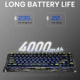  Bàn phím cơ GravaStar Mercury K1 Lite Transparent Black 