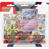  PP48 Pokemon TCG Scarlet & Violet-Obsidian Flames 3 Booster Packs & Houndstone Promo Card 