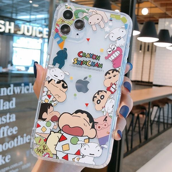  Ốp Điện Thoại iPhone 16 Pro/Pro Max Crayon Shin Chan Thú Cưng 