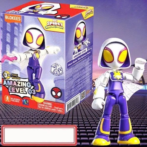  Blokees Spidey & His Amazing Friends Level 03 Ghost Spider Web-Spinners Suits 