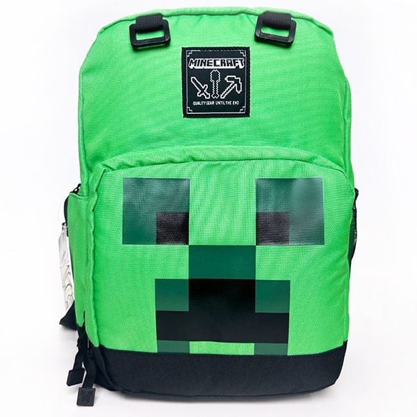  Ba lô Minecraft Creeper đựng cặp sách, Laptop 