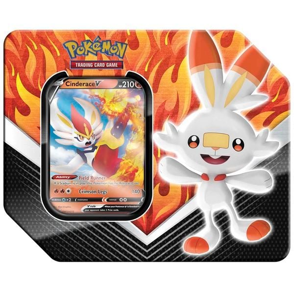 Thẻ bài Pokemon Galar Partners Tin - Cinderace V chính hãng