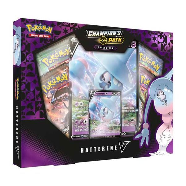 Thẻ bài Pokemon Hatterene V Champion's Path Collection chính hãng