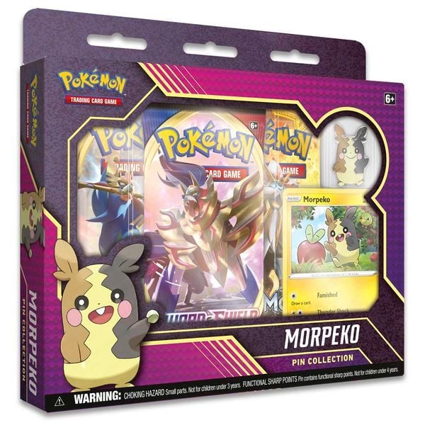 Thẻ Bài Pokemon Morpeko Pin Collection chính hãng