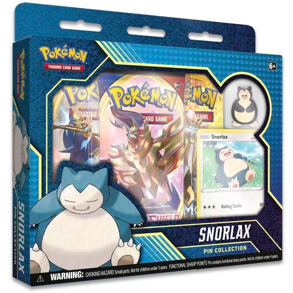 Thẻ Bài Pokemon Snorlax Pin Collection chính hãng