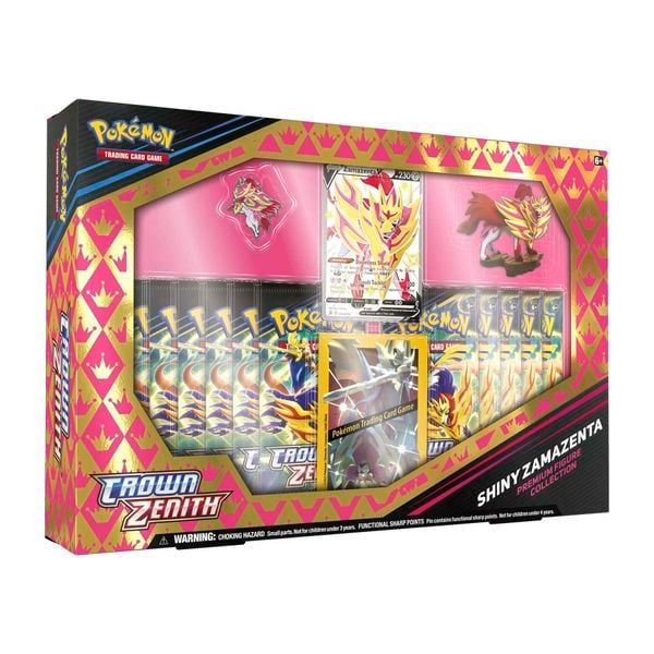 thẻ bài Pokemon TCG Crown Zenith Premium Figure Collection Shiny Zamazenta chính hãng
