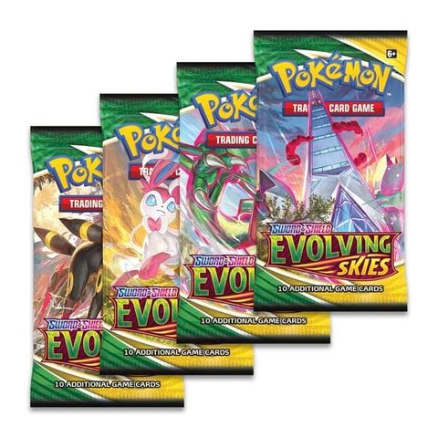 Thẻ bài Pokemon TCG Sword & Shield Evolving Skies Booster Pack chính hãng