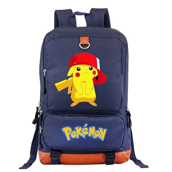  Balo Laptop Pokemon Pikachu đội nón cao cấp 