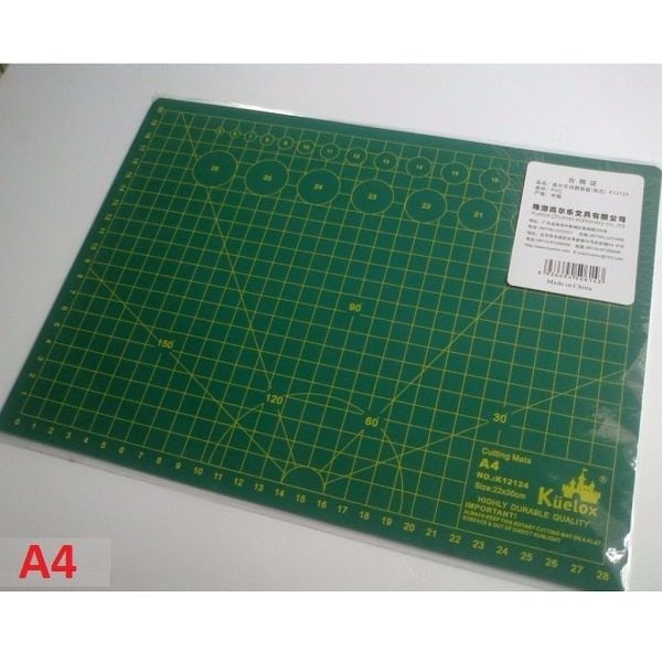  Tấm lót cao su PVC cắt mô hình, giấy - Cutting Mat Size A4 