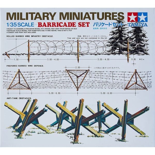 Barricade Set 1/35 - Mô hình Tamiya 35027 chính hãng