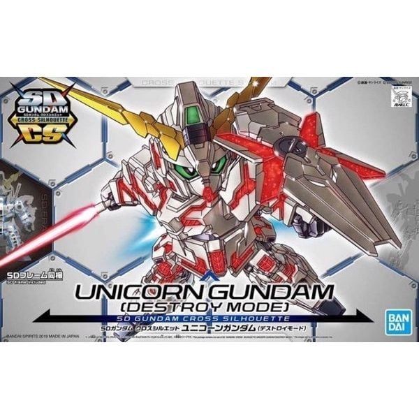  Unicorn Gundam (Destroy Mode) (SD Gundam Cross Silhouette) - Mô hình Gunpla chính hãng Bandai 