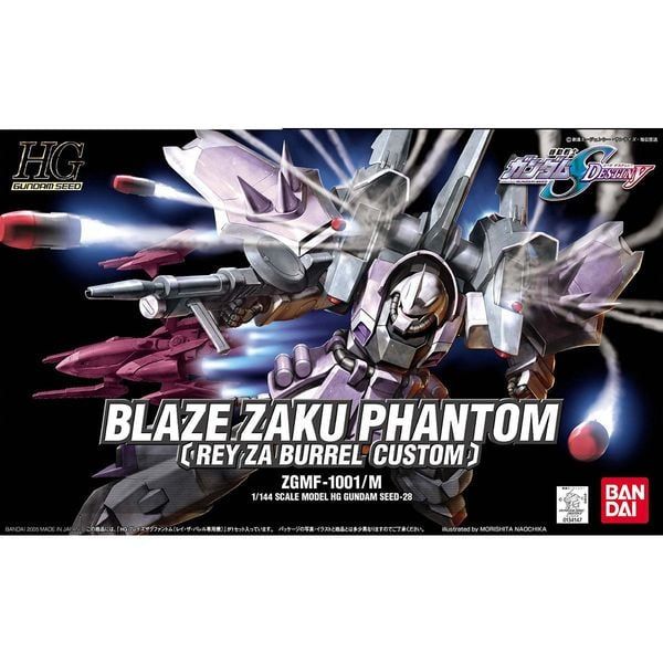  Blaze Zaku Phantom Rey Za Burrel Custom - HG 1/144 Gundam Seed 