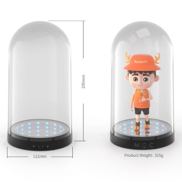 Hộp Trưng Mô Hình Đế LED Tròn DOBE TY-3803S Phù Hợp Với Mọi Loại Mô Hình