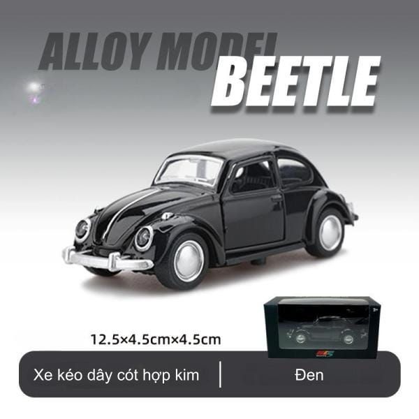  Mô hình xe con bọ Beetle kim loại 1:36 dây cót MC5 