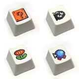  Set 16 nút Keycap Super Mario Pixel Retro Art cho phím cơ 