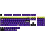  Bộ Keycap XDA PBT bàn phím cơ Evangelion Unit-01 Green Purple 134 nút 