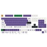  Bộ Keycap XDA PBT bàn phím cơ Evangelion Unit-01 White Purple 134 nút 