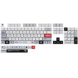  Bộ Keycap XDA PBT bàn phím cơ Evangelion Unit-04 White Gray 134 nút 