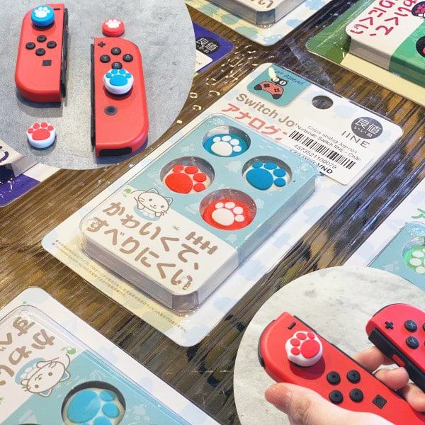 Cover analog Joy-con Nintendo Switch IINE Chân Mèo L421 chính hãng
