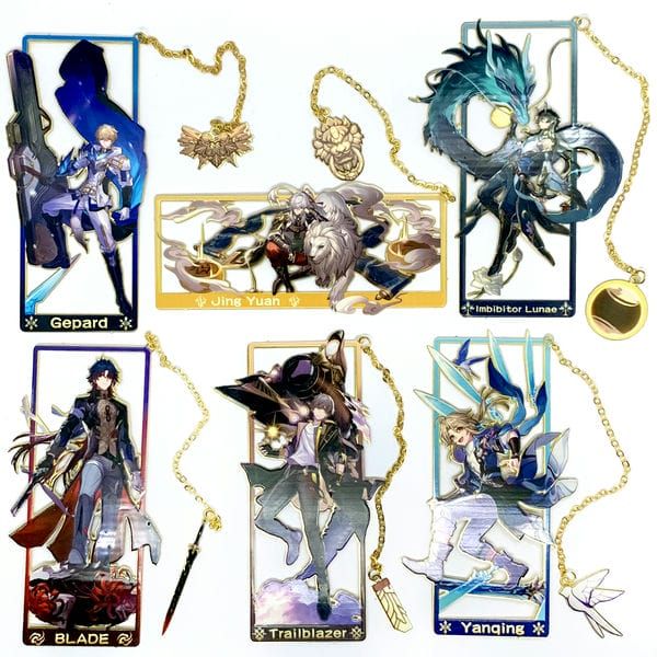 Bookmark Kẹp sách kim loại nhân vật Honkai Star Rail Vol 1 
